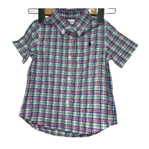 Camisa de Vestir Nueva, Marca  Ralph Lauren, Talla  24M, Medidas: Ancho 30 cm y Alto 38 cm
