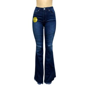 Jeans nuevo, Marca YMI, Talla 5, Medidas: Ancho 33 cm  y Alto: 111 cm