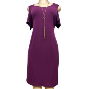 Vestido nuevo, Marca JM Collection, Talla M, Medidas: Ancho 49 cm  y Alto: 97 cm