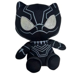 Peluche de Pantera Negra, Marca Marvel, Medidas: Ancho 12 cm  y Alto: 16 cm