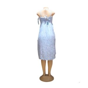 Vestido Floreado/ Cleste, Flores Blancas Nuevo, Marca HOLLISTER, Talla S-34cm de ancho