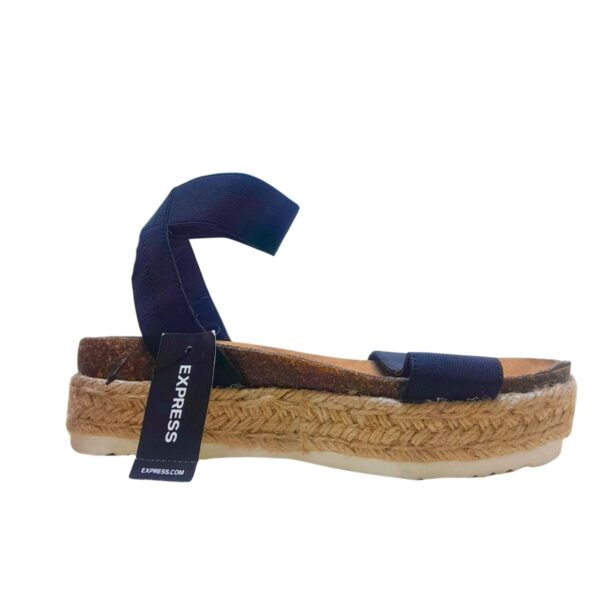 Sandalias De Plataforma De Yute, Marca EXPRESS, Talla 6W - 23 cm - Imagen 3
