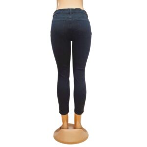 Jeans De Dama Hig Rise Skinny/ Negro, Nuevo, Marca TIMEandTRU, Talla W12 – 44 cm de ancho