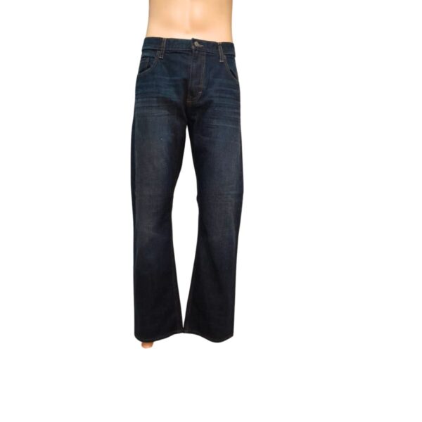Jeans De Caballero / Azul Oscuro Nuevo, Marca BANANA REPUBLIC, Talla W36 - 49 cm de ancho