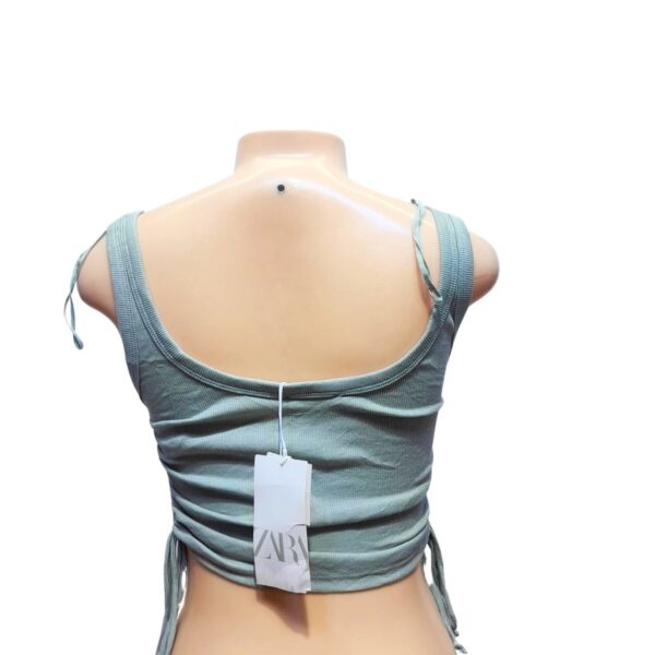 Top de Tirantas/ Verde claro Nuevo, Marca ZARA, Talla M - 28 cm de ancho - Imagen 2