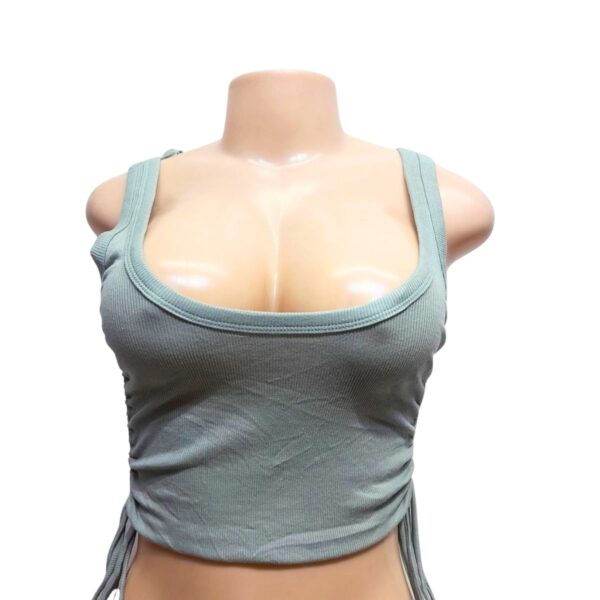 Top de Tirantas/ Verde claro Nuevo, Marca ZARA, Talla M - 28 cm de ancho