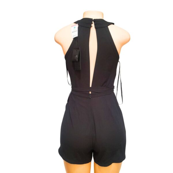 Enterizo Corto Sin Mangas/ Color Negro, Nuevo, Marca BCBG/MXAZRIA, Talla XXS - 34 cm de ancho - Imagen 2