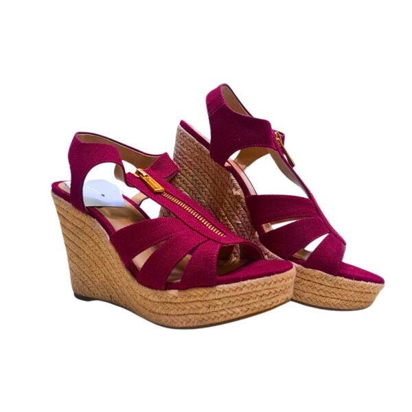 Sandalias De Vestir, Berkley Wedge Navy, Marca Michael Kors, Talla 7W - 24 cm