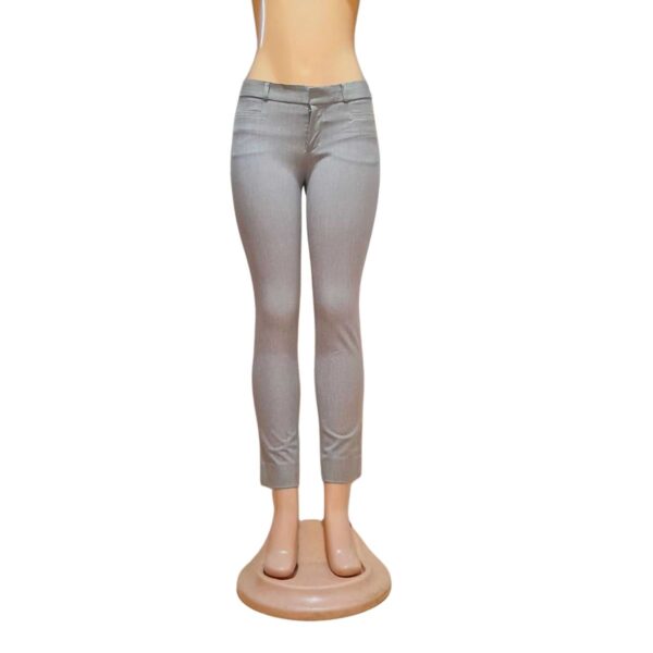Pantalon Casual Dama Slim/ Gris Nuevo, Marca BANANA/REPUBLIC, Talla W2 - 41 cm de ancho