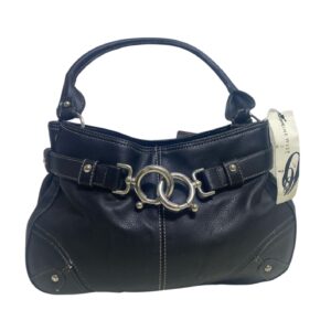 Cartera Color Negro Marca Nine West, Medidas 22cm de alto y 28cm de largo