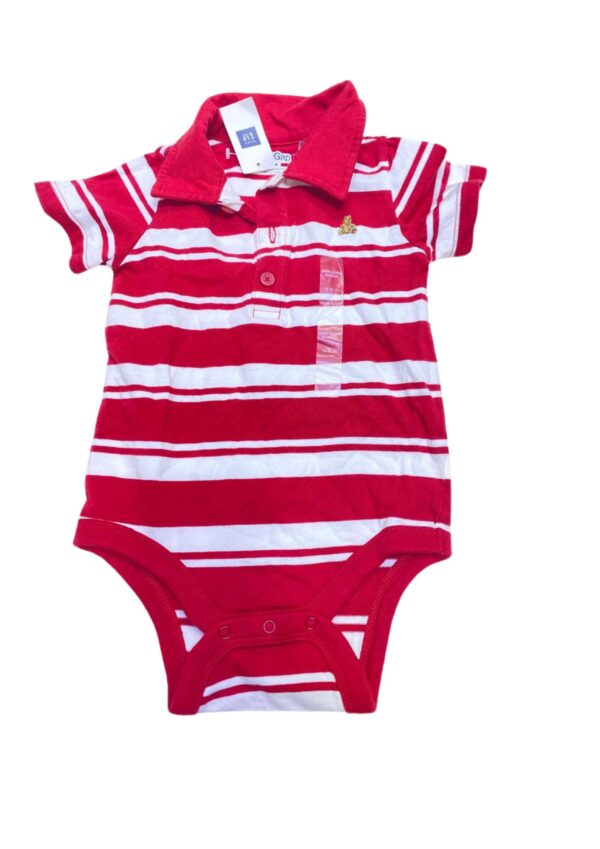 Mameluco con Rayas Nuevo,Medidas 27cm de ancho y 42cm de largo, Marca Baby GAP, Talla 18-24M