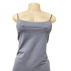 Blusa sin Mangas Gris,Medidas 39cm de ancho y 69cm de largo, Marca Anne Taylor, Talla S