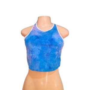 Top Azul Sin Mangas, Marca FITNEXX, Talla L – 43 cm de ancho