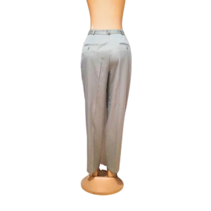 Pantalon Casual Blanco/Gris, Marca CHARTERB CLUB, Talla 8 – 39 cm de ancho