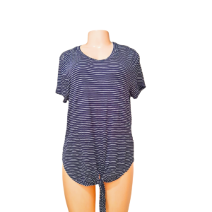 Blusa Rayada Azul, Marca SO, Talla XL – 60 cm de ancho