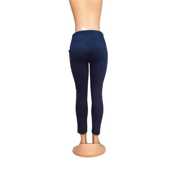 Pantalon Casual Alicrado Azul Oscuro, Marca ANDREW MARCK, Talla S - 42 cm de ancho - Imagen 2