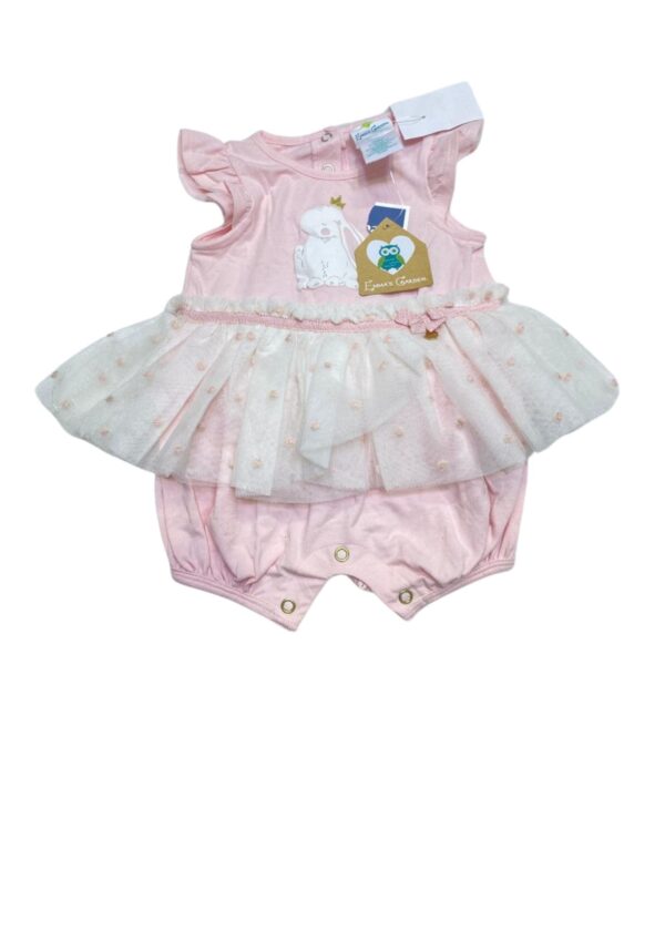 Body Tutu de Niña Nuevo,Medidas 25cm de ancho y 39cm de largo, Marca Marshall, Talla 3-6M