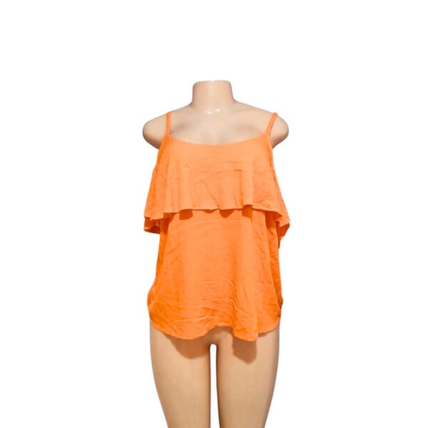 Blusa Sin Mangas Naranja, Marca APT.9, Talla L - 60 cm de ancho