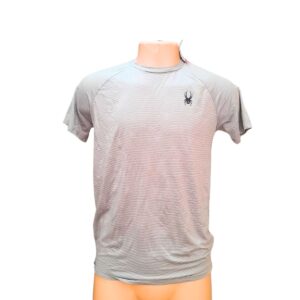 Camisa Deportiva Gris, Marca SPYDER, Talla S – 50 cm de ancho