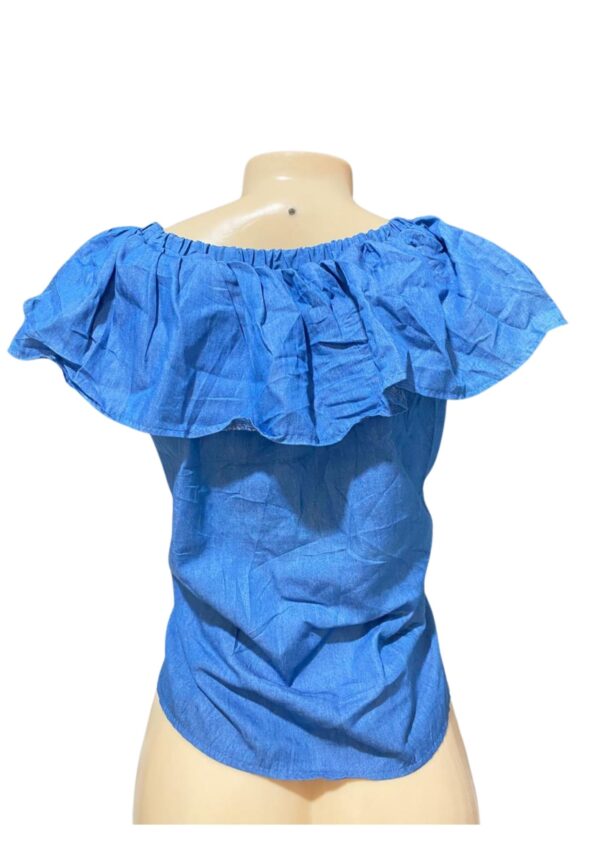 Blusa Azul, Medidas 46cm de ancho y 60cm de largo, Marca , Talla M - Imagen 2