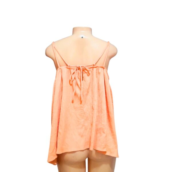 Blusa Naranja De Tirantes, Marca OLD NAVY, Talla XL - 56 cm de ancho - Imagen 2