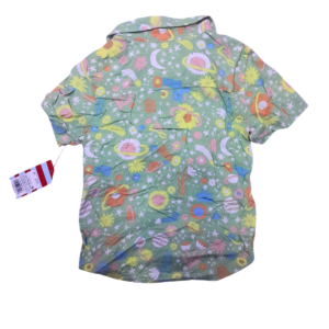 Camisa Casual Con Dibujos/ De Niño, Marca CAT Y JACK, Talla 4T – 33 cm de ancho