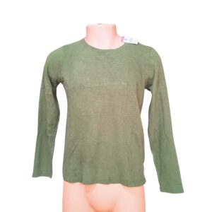 Camiseta Manga Larga Verde, Marca J.CREW, Talla M – 49 cm de ancho