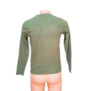 Camiseta Manga Larga Verde, Marca J.CREW, Talla M – 49 cm de ancho