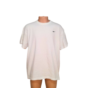 Camisa Cuello Redondo/ Blanca, Marca NIKE, Talla XL – 65 cm de ancho