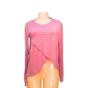 Blusa Manga Larga Rosa Vieja, Marca KAYUNGER, Talla M – 50 cm de ancho