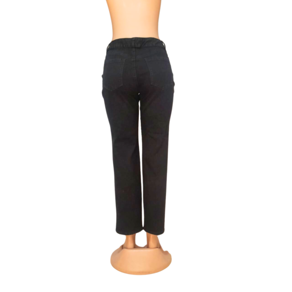 Jeans De Dama Negro/ Slim, Marca BANDOLIN, Talla 8 - 46 cm de ancho - Imagen 2