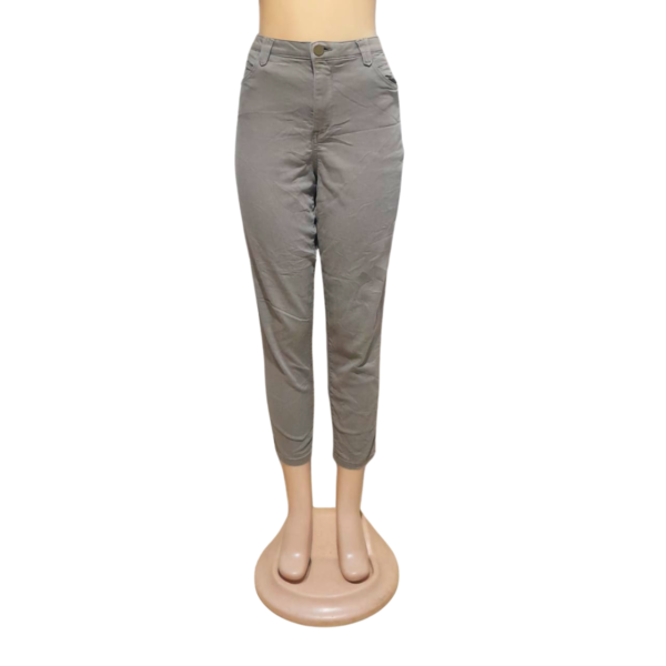 Jeans De Dama Gris Slim, Marca DEMOCRACY, Talla 14 - 51 cm de ancho