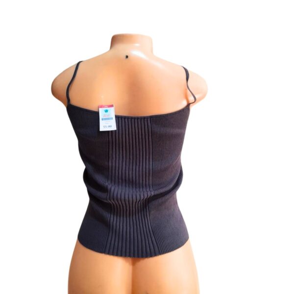 Blusa De Tirantes Gris/Azul, Marca , Talla S - 34 cm de ancho - Imagen 2