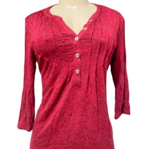 Blusa Roja Manga Larga,Medidas 54cm de ancho y 65cm de largo, Marca Croft Tarrow, Talla S