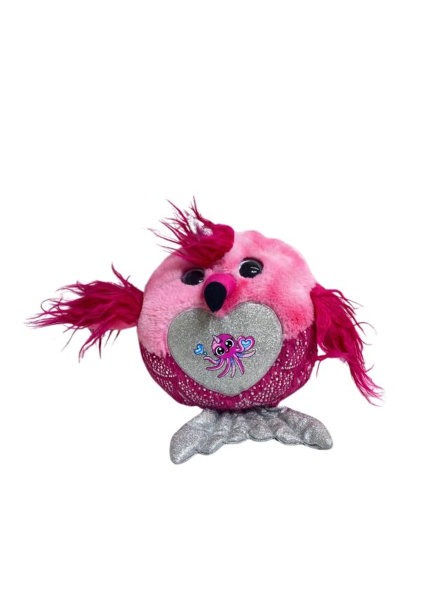 Peluche de Flamingo Rainbocorn, Medidas 34cm de alto y 39cm de ancho