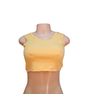 Top Amarillo, Marca SHEIN, Talla S – 35 cm de ancho