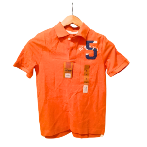 Camisa Casual Naranja/ De Niño, Marca URBAN, Talla ST – 42 cm de ancho