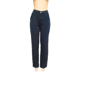 Jeans Dama Azul Negro Slim, Marca CROTF Y BARROW, Talla 10 – 47 cm de ancho