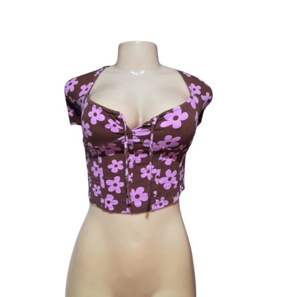 Top Café/Rosa, Marca NYC, Talla L - 40 cm de ancho