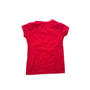 Camiseta De Niña Color Rojo Mennie, Marca DISNEY, Talla 6T – 32 cm de ancho