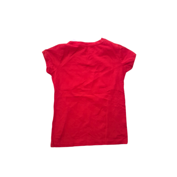 Camiseta De Niña Color Rojo Mennie, Marca DISNEY, Talla 6T - 32 cm de ancho - Imagen 2