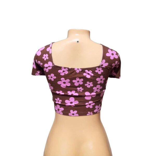 Top Café/Rosa, Marca NYC, Talla L - 40 cm de ancho - Imagen 2
