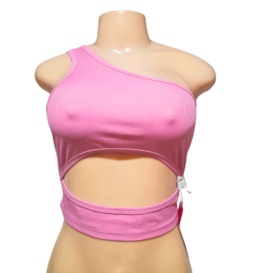 Top Rosado Nuevo, Marca SHEIN, Talla S – 40 cm de ancho