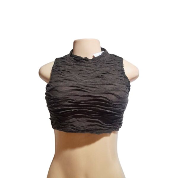 Top Cafe Sin Mangas, Marca , Talla S - 40 cm de ancho
