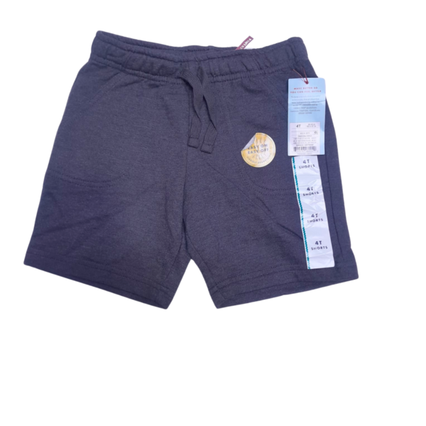 Shor de Niño Gris Nuevo, Marca CAT Y JACK, Talla 4T - 26 cm de ancho