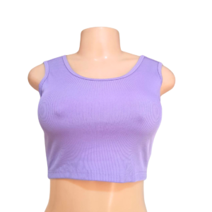 Top Morado De Tirantes, Marca SHEIN, Talla S – 33 cm de ancho