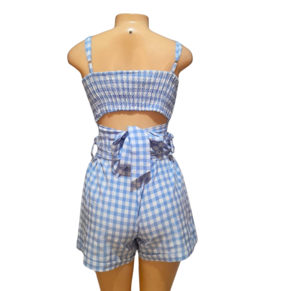 Conjunto Shor y Top/ Nuevo Cuadriculado, Marca ZAFUL, Talla L - 36 cm de ancho - Imagen 2