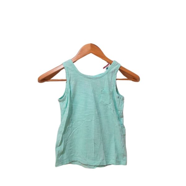 Camiseta De Tirantes De Niña/ Celeste , Marca GAP, Talla S - 40 cm de ancho