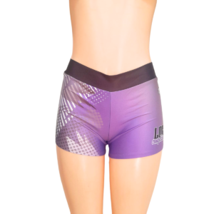 Short Deportivo/Morado, Marca CHAMPION, Talla S – 39 cm de ancho