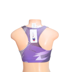 Top Deportivo Morado , Marca CHAMPION, Talla S – 30 cm de ancho